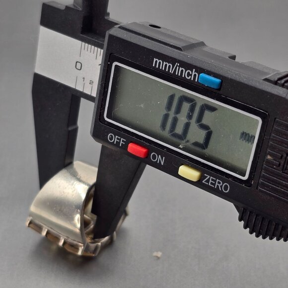 VTG Sterling Silver 9 Citrine Gemstone Ring Sz 6 Emerald Cut Statement Jewelry - Picture 8 of 13